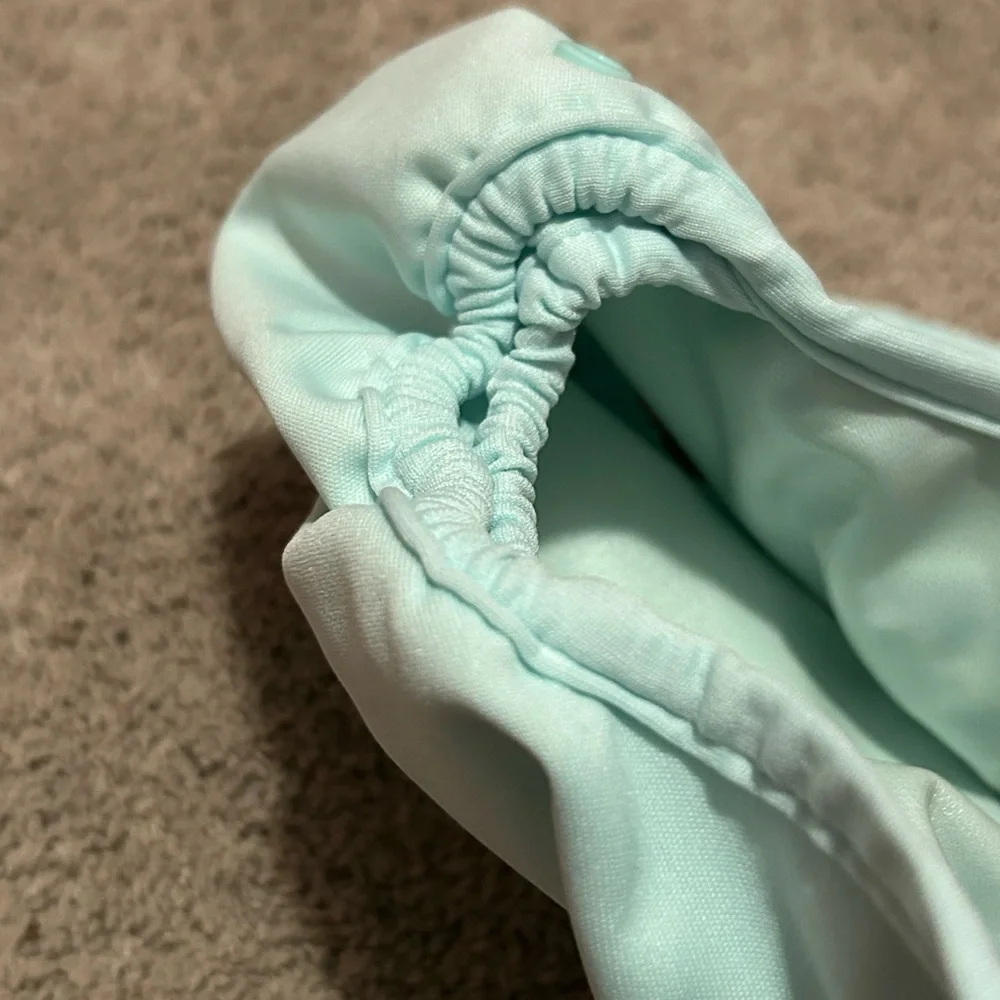 Mint green Buttons Cloth Diaper Cover with Inserts
